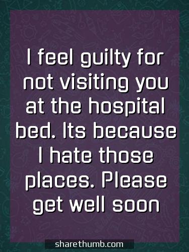 message for sick person in hospital